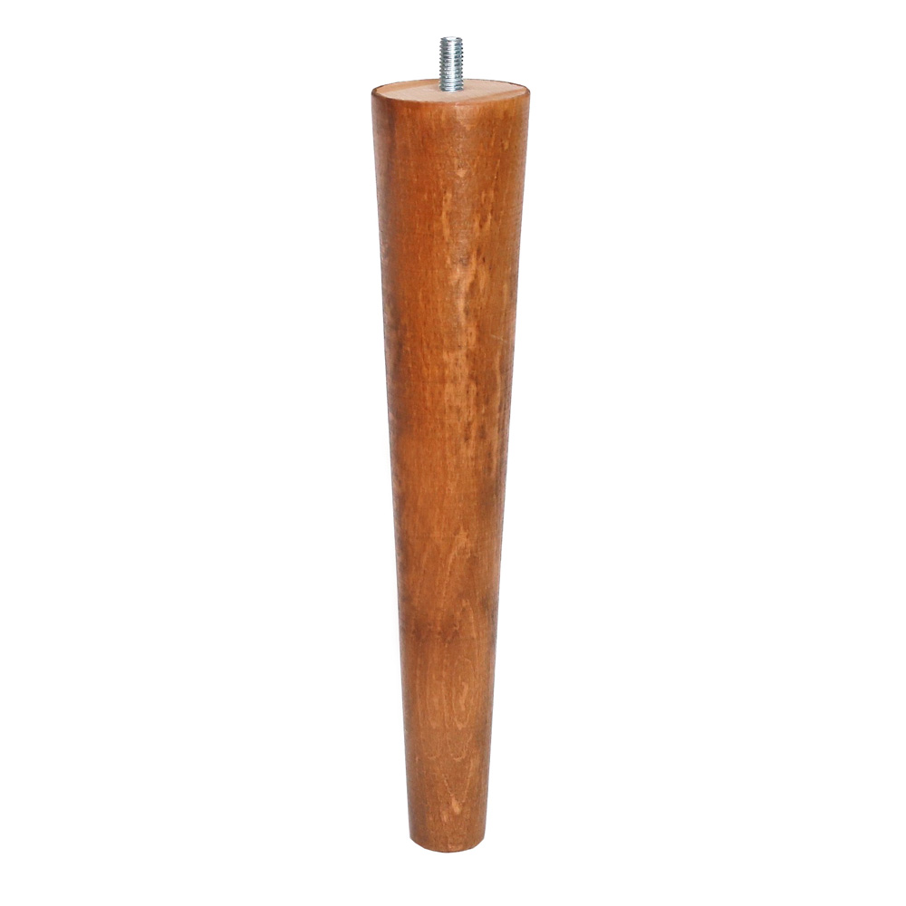 Britwood Wooden Furniture Legs Round Tapered Cone 10" = 25 cm San Oak