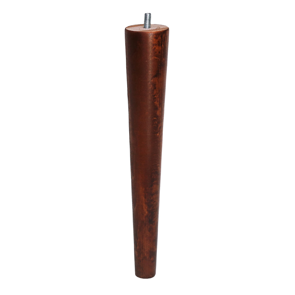 Britwood Wooden Furniture Legs Round Tapered Cone 12" = 30 cm Walnut