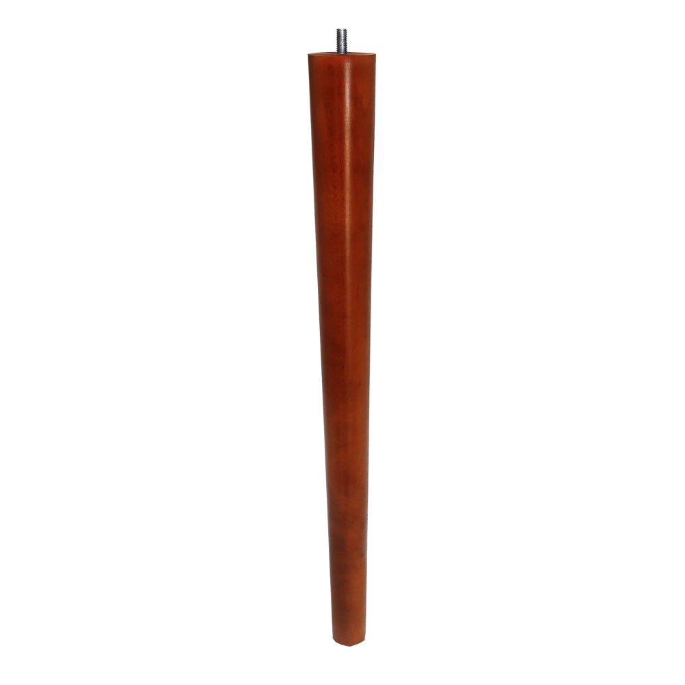 Britwood Wooden Furniture Legs Round Tapered Cone 18" = 45 cm Walnut