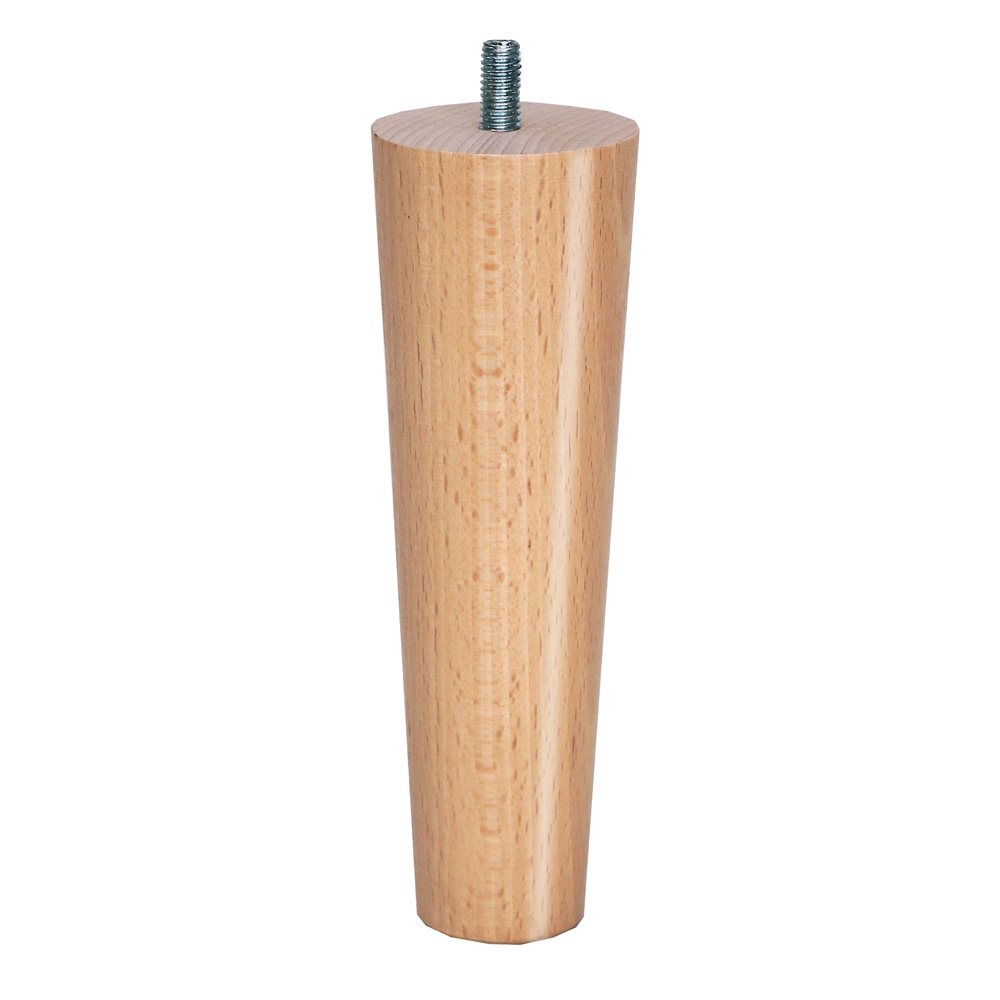 Britwood Furniture Legs Round Tapered Cone 6.7" = 17 cm Lacquer