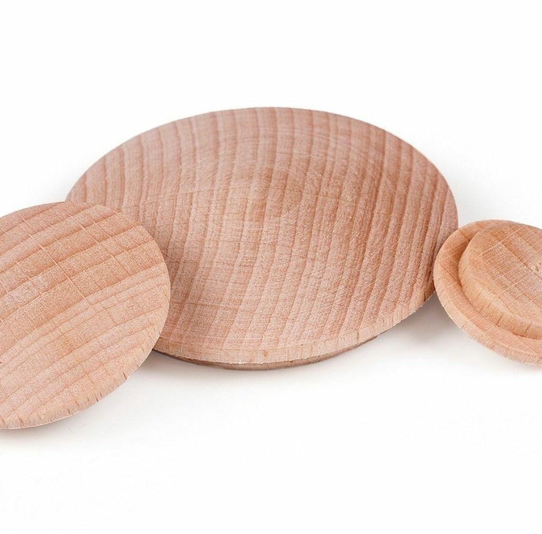 10 MM BEECH Wooden Cover Caps